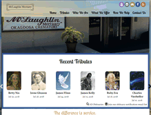 Tablet Screenshot of mclaughlinmortuary.com